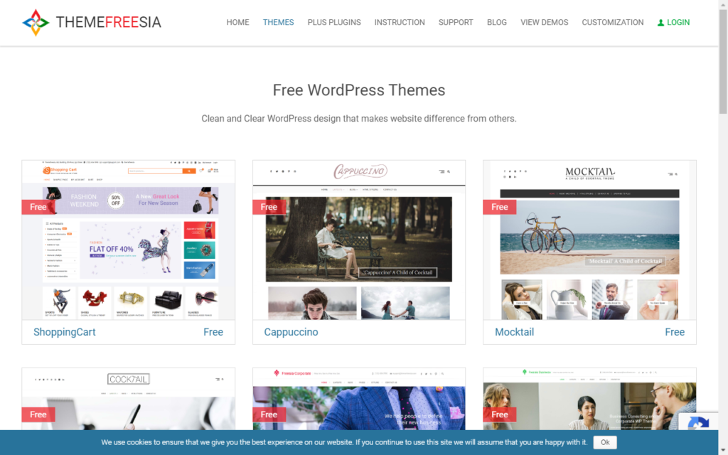 Free wordpress themes