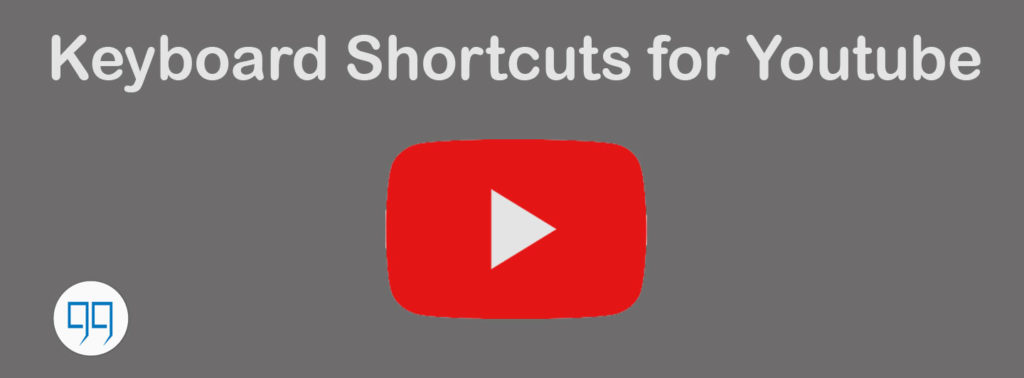 keyboard shortcuts for youtube
