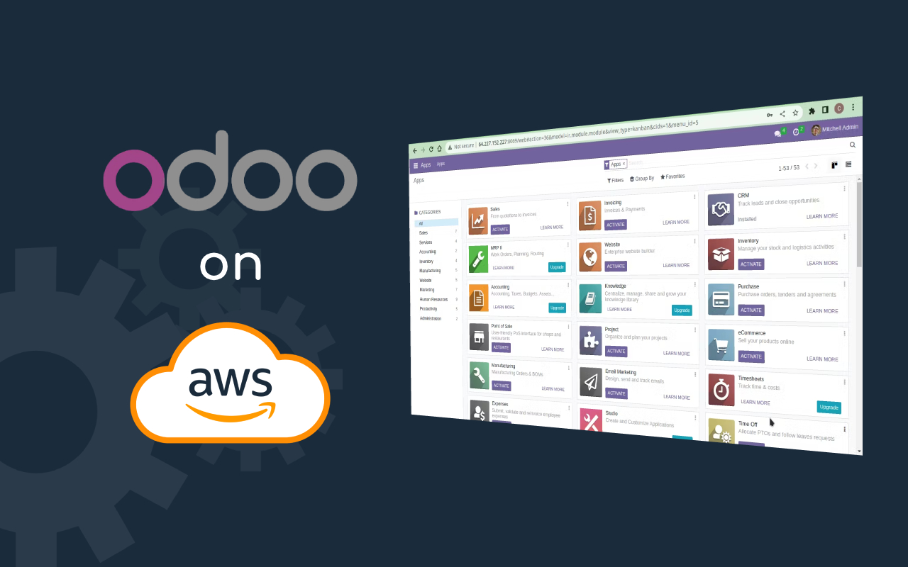 install odoo on aws